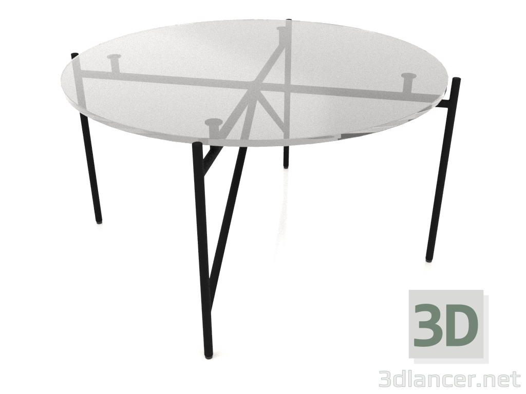 3d model A low table d70 with a glass top - preview