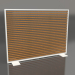 3d model Mampara de madera artificial y aluminio 150x110 (Roble dorado, Gris Ágata) - vista previa