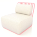 3d model Lounge chair (Pink) - preview