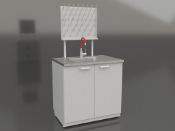 Fregadero metálico de laboratorio LK-900 SMS-G