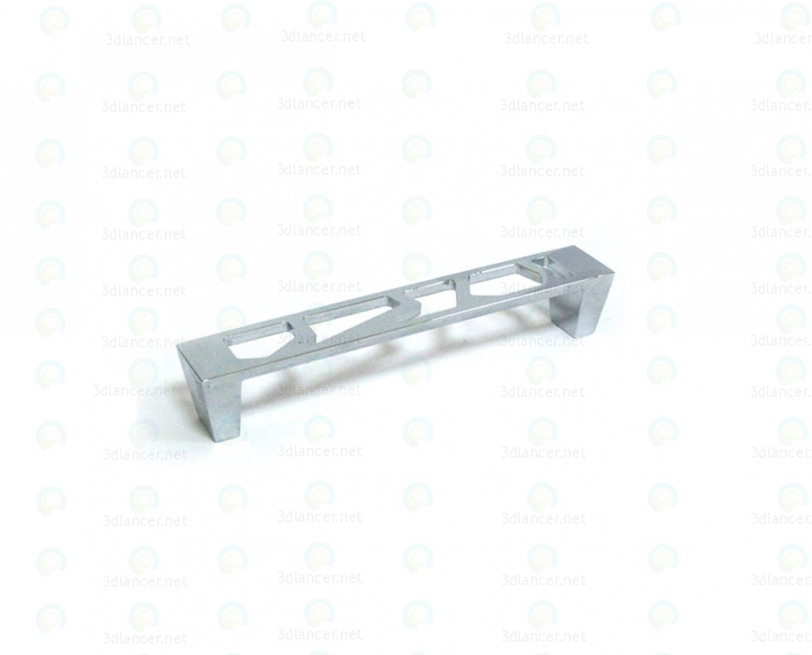 3d model Tofino zinc handle bracket 128mm - preview