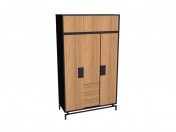 Wardrobe 3-door with an extension