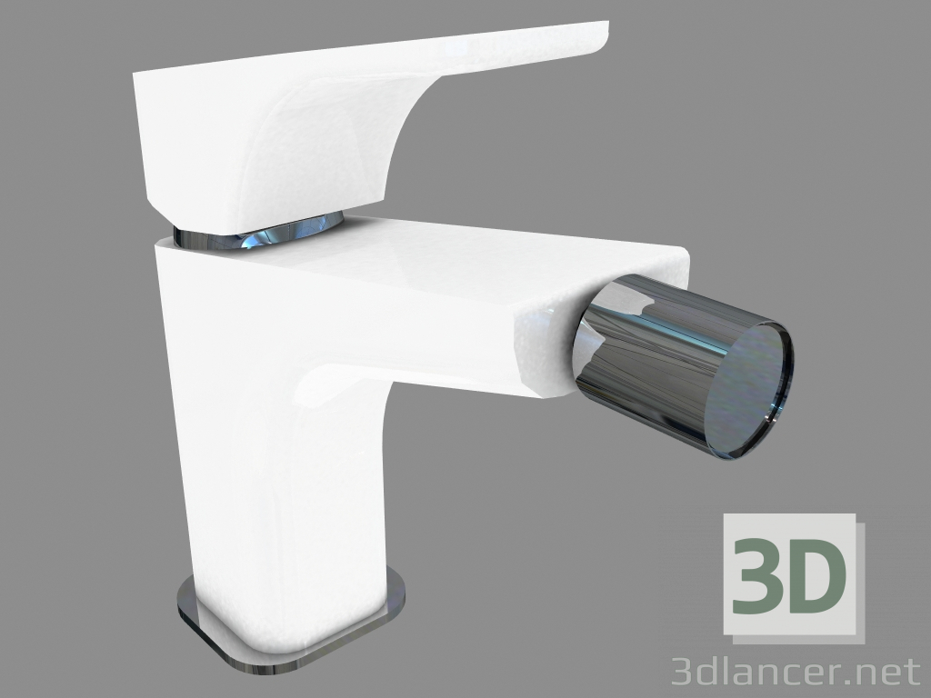 3d model Mezclador para bidet - Hiacynt blanco cromo (BQH W310) - vista previa