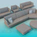 3d model A set of upholstered furniture - preview