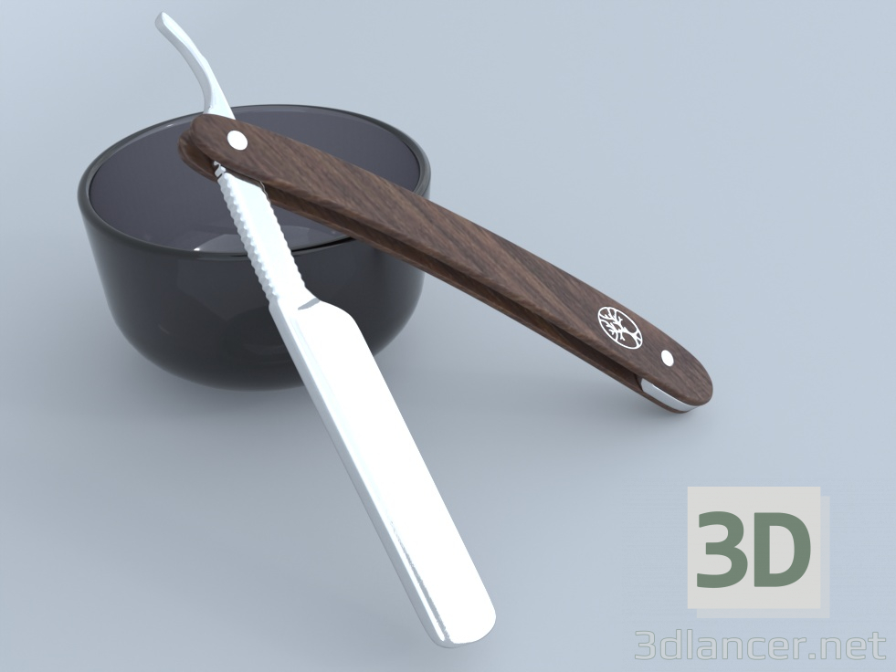 3d Небезпечна бритва Solingen straight razor Solingen модель купити - зображення