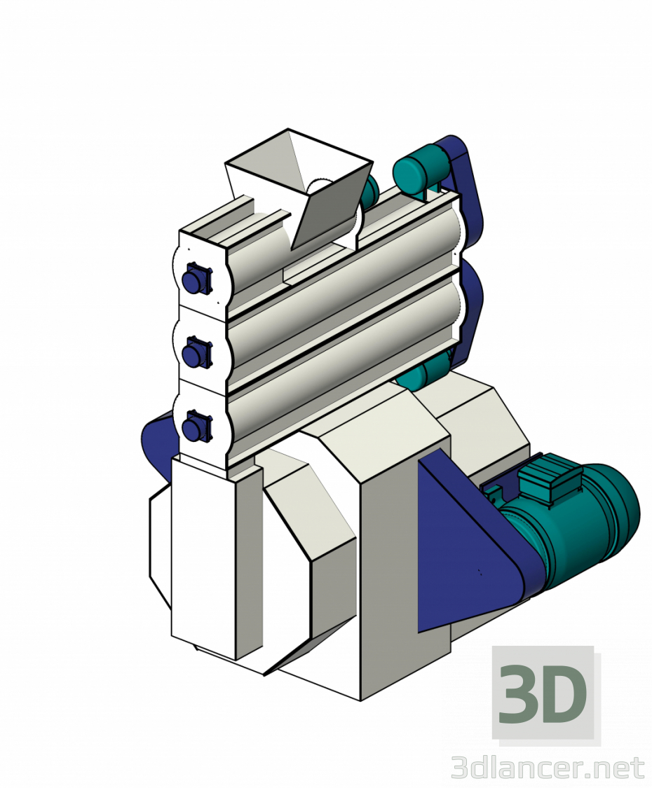 3D modeli Halka Kalıp Kırma - önizleme