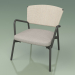 3d model Sillón con asiento blando 027 (Metal Smoke, Batyline Sand) - vista previa