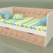 3d model Sofá cama para niños con 2 cajones (Ginger) - vista previa