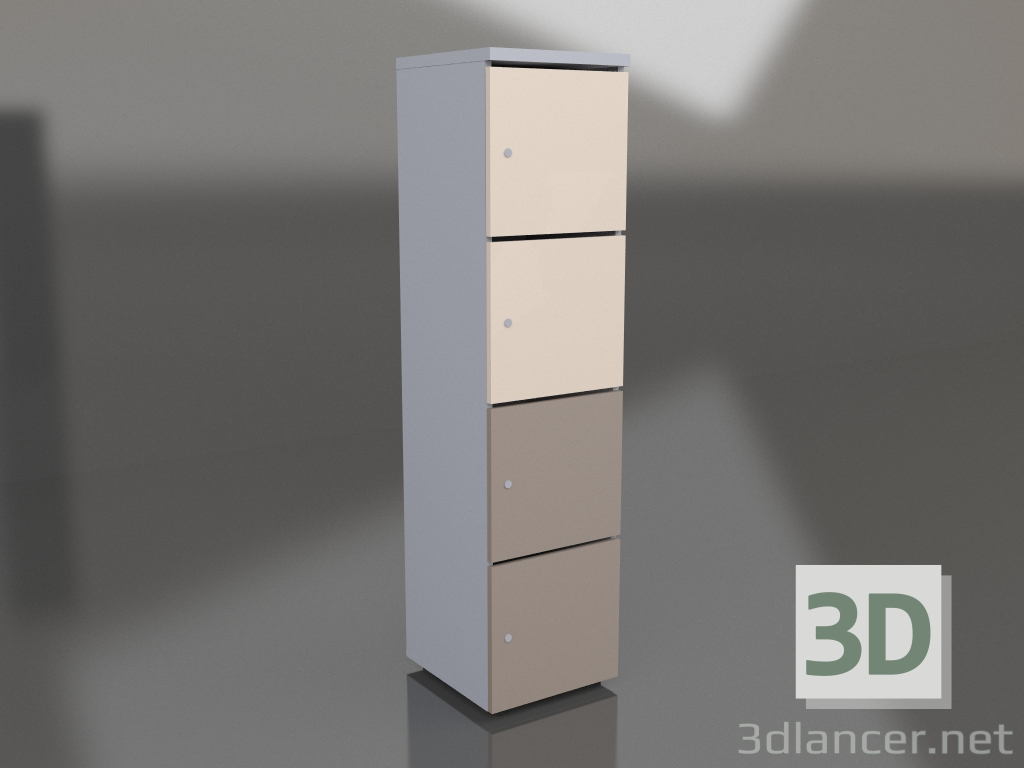 Modelo 3d Armário de armários LOK04 (400x432x1610) - preview