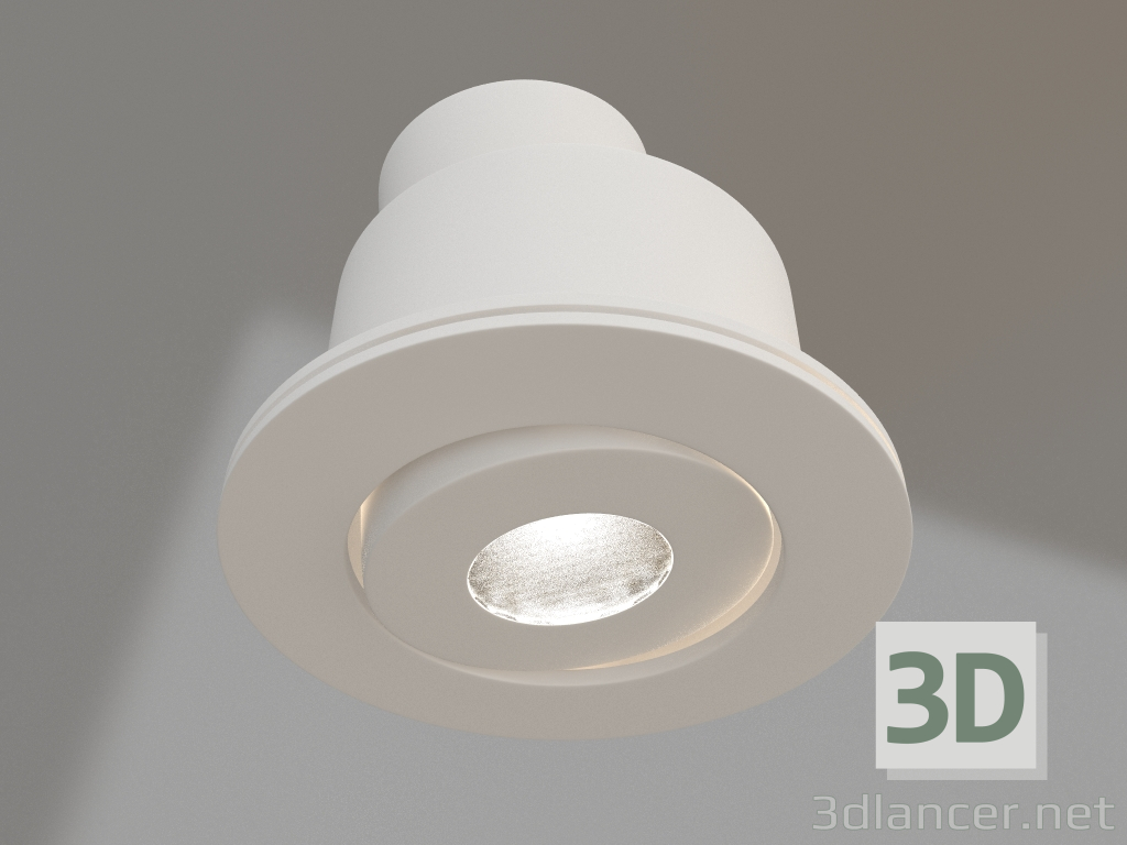 modello 3D Lampada LED LTM-R52WH 3W Bianco Caldo 30deg - anteprima