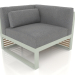 3d model Modular sofa, section 6 right (Cement gray) - preview