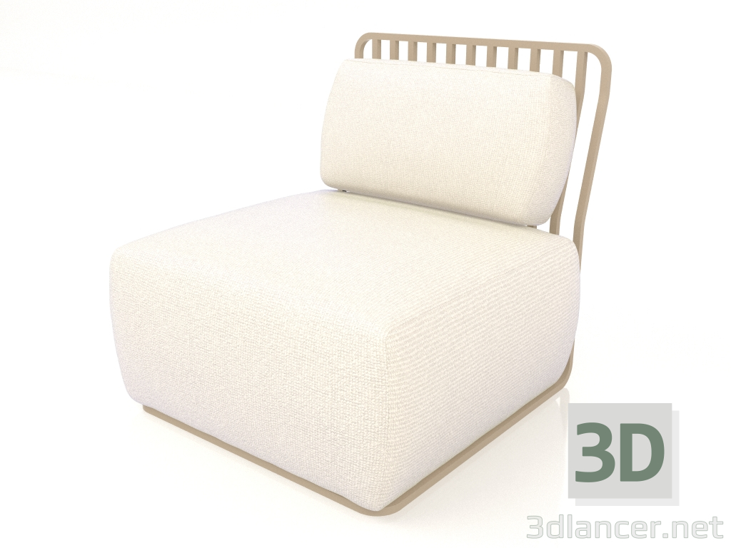 modèle 3D Chaise longue (Sable) - preview