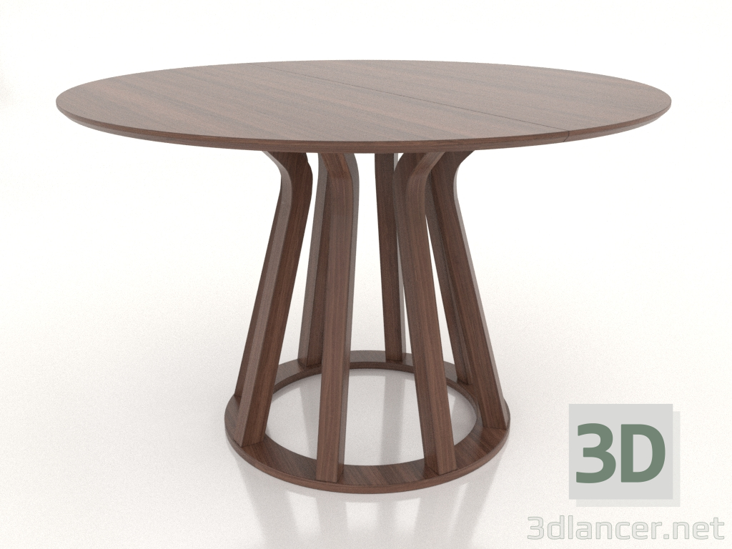 3d model Dining table Ø 1200 mm (ash walnut) - preview