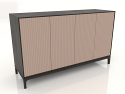Mobile TV FARGO con frontali fresati 1600x500x950 mm (beige, rovere wengé, opzione 4)