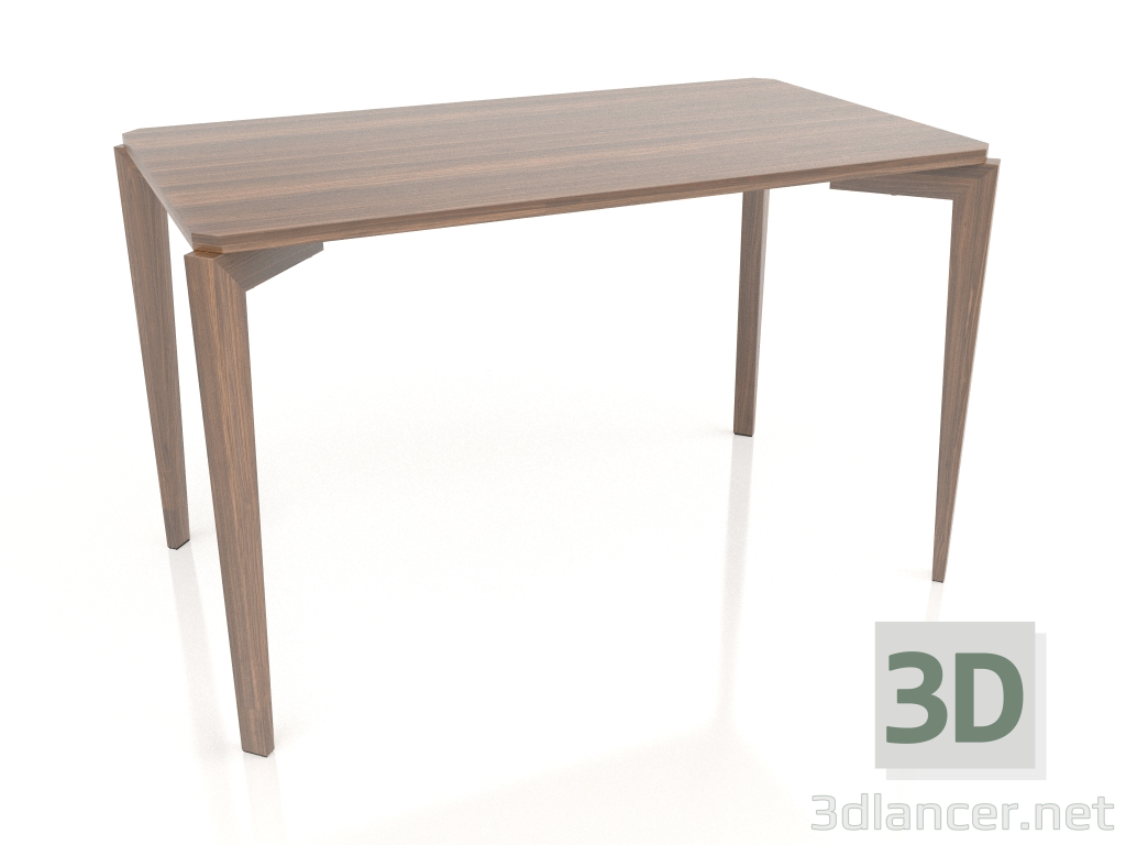 modello 3D Tavolo da pranzo compatto rettangolare (opzione 2) - anteprima