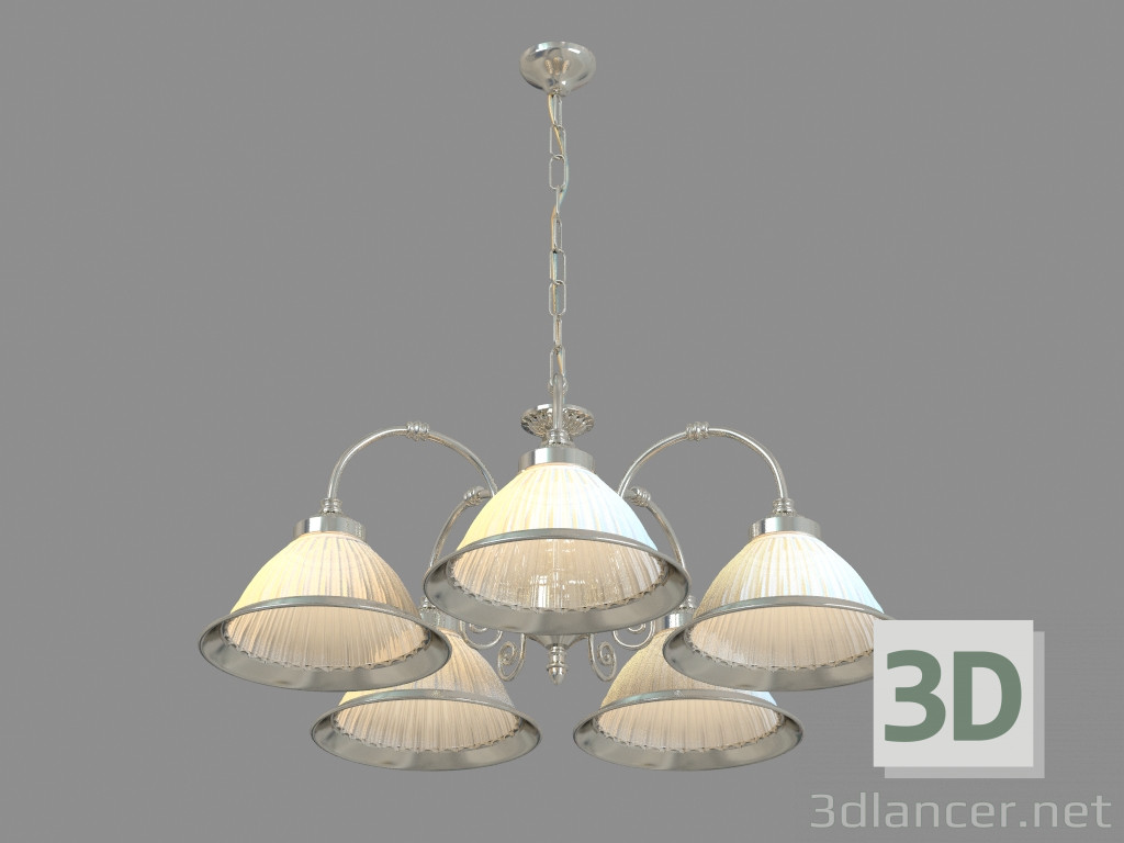 modello 3D Lampadario A9366LM-5SS - anteprima