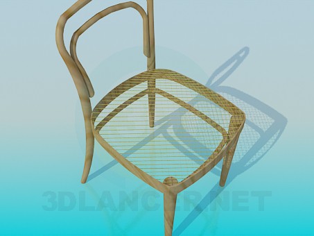 3d model Silla con malla - vista previa