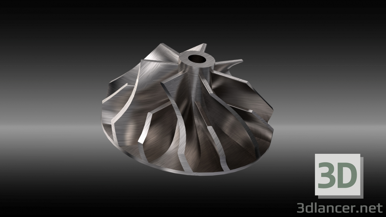 Modelo 3d Motor Turbo - preview