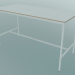 Modelo 3d Mesa retangular Base alta 85x190x105 (branco, madeira compensada, branco) - preview