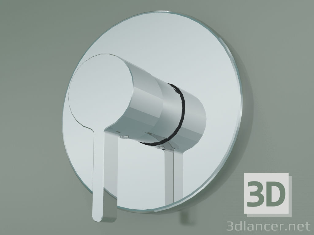 3d model Single lever shower mixer (31665000) - preview