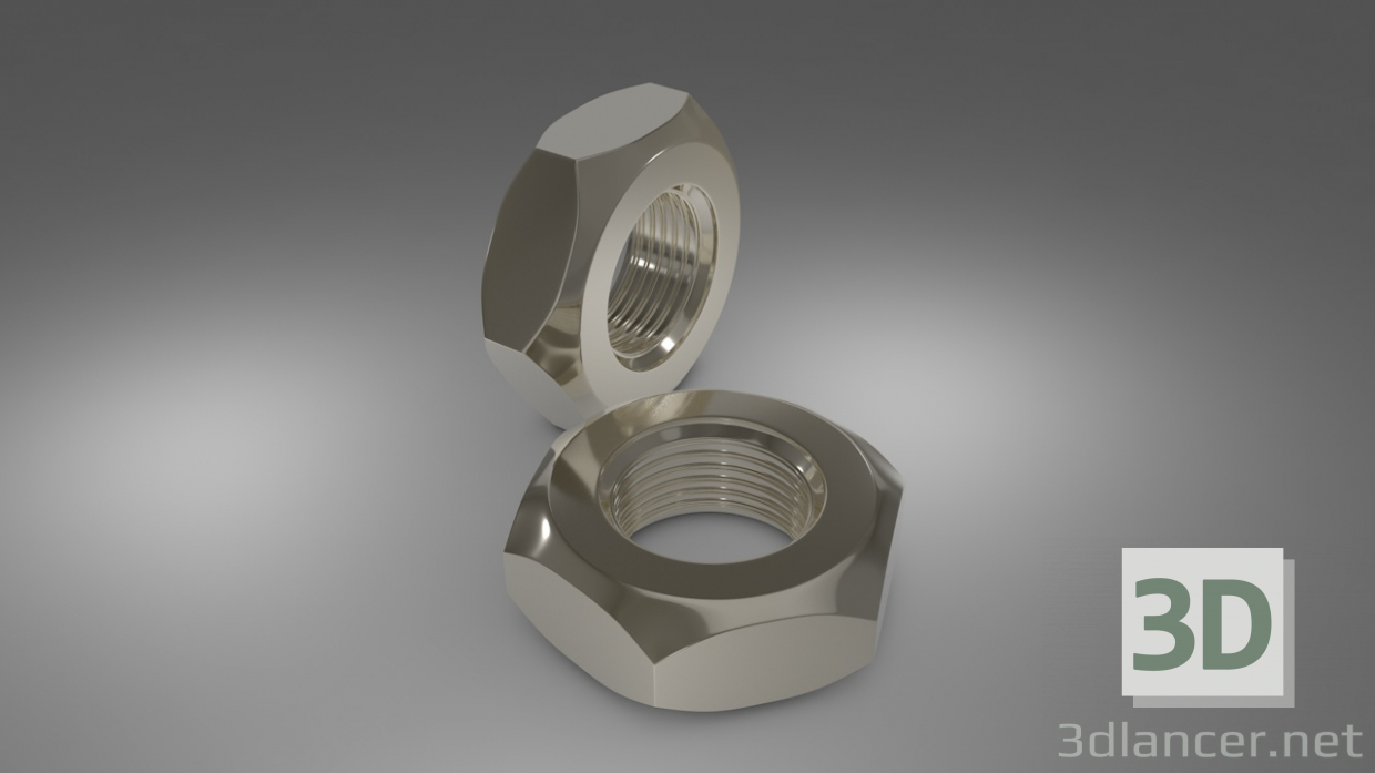 Stahlsechskant 3D-Modell kaufen - Rendern