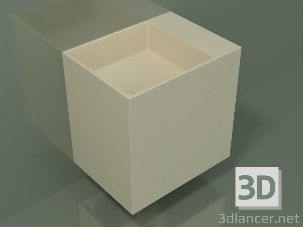 3d model Wall-mounted washbasin (02UN23102, Bone C39, L 48, P 36, H 48 cm) - preview