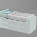 Cama 3D modelo Compro - render