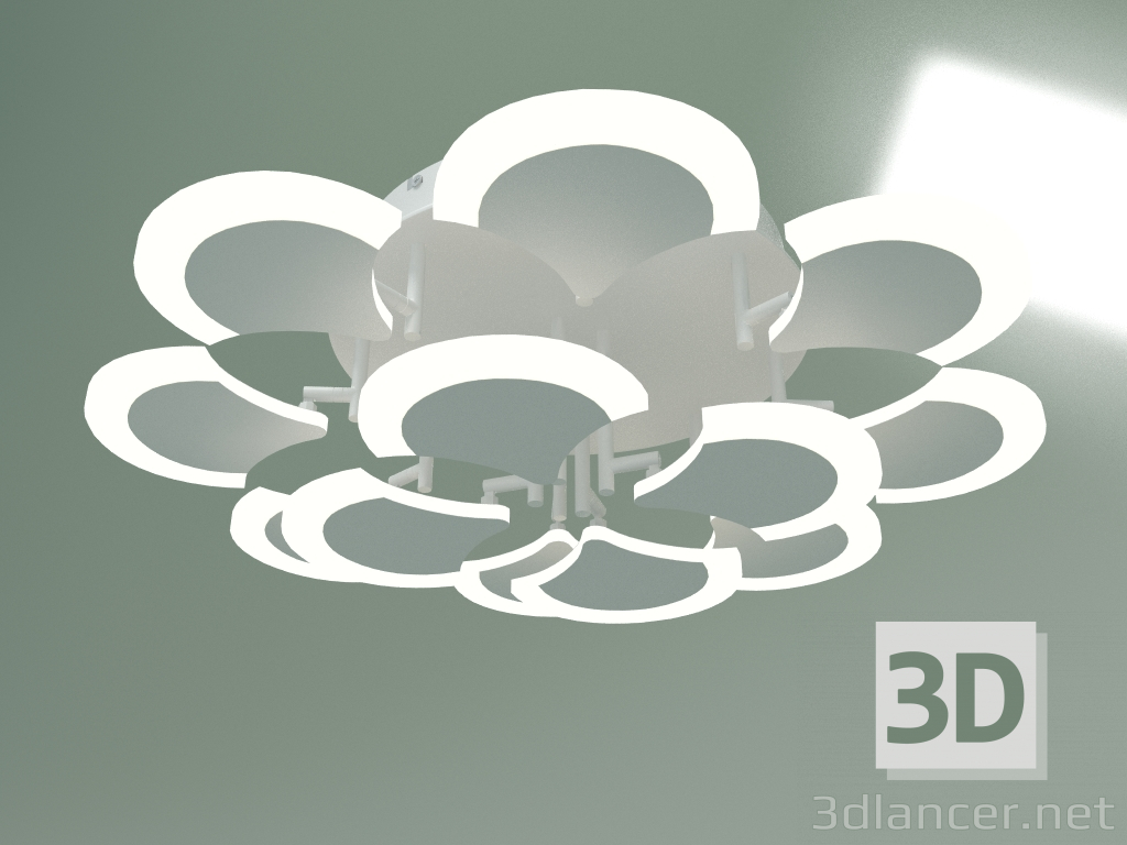 3d model Ceiling LED lamp 90159-12 (white) - preview