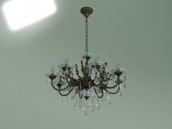 Lustre suspendu 3281-8 (bronze antique-cristal clair Strotskis)