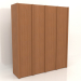 3D Modell Kleiderschrank MW 05 Holz (2465x667x2818, Holz rot) - Vorschau