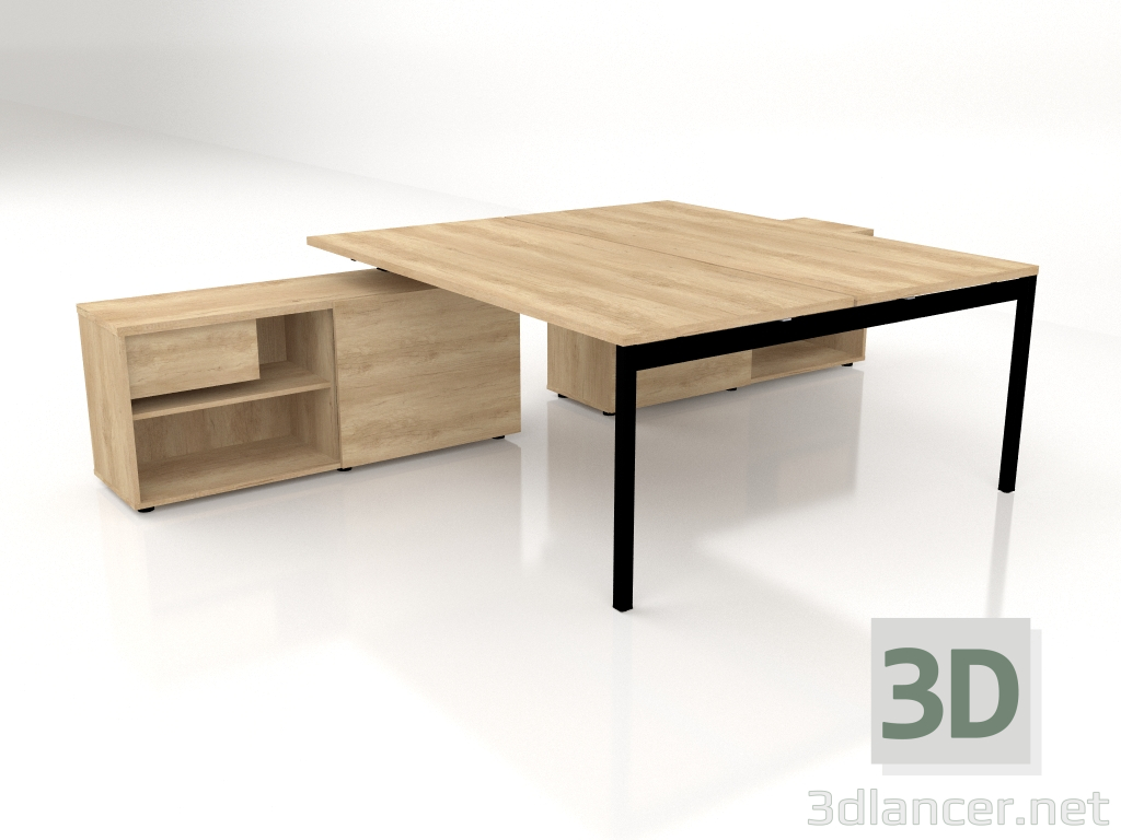 3D Modell Arbeitstisch Ogi Y Bench BOYL41 (1800x3210) - Vorschau