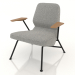 3d model Armchair on metal legs - preview