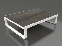 Table basse 120 (DEKTON Radium, Blanc)