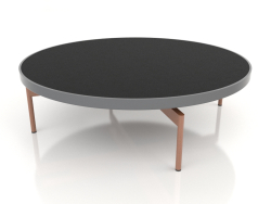 Table basse ronde Ø120 (Anthracite, DEKTON Domoos)