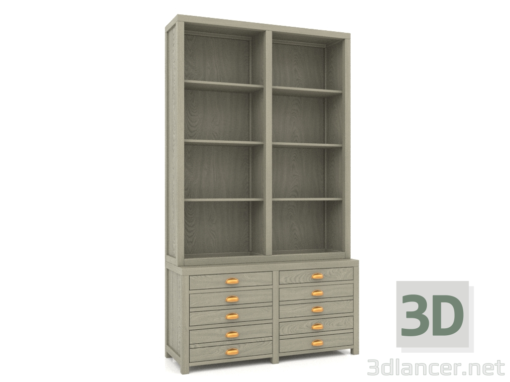 3D Modell Bibliothek (2 Abschnitte) - Vorschau