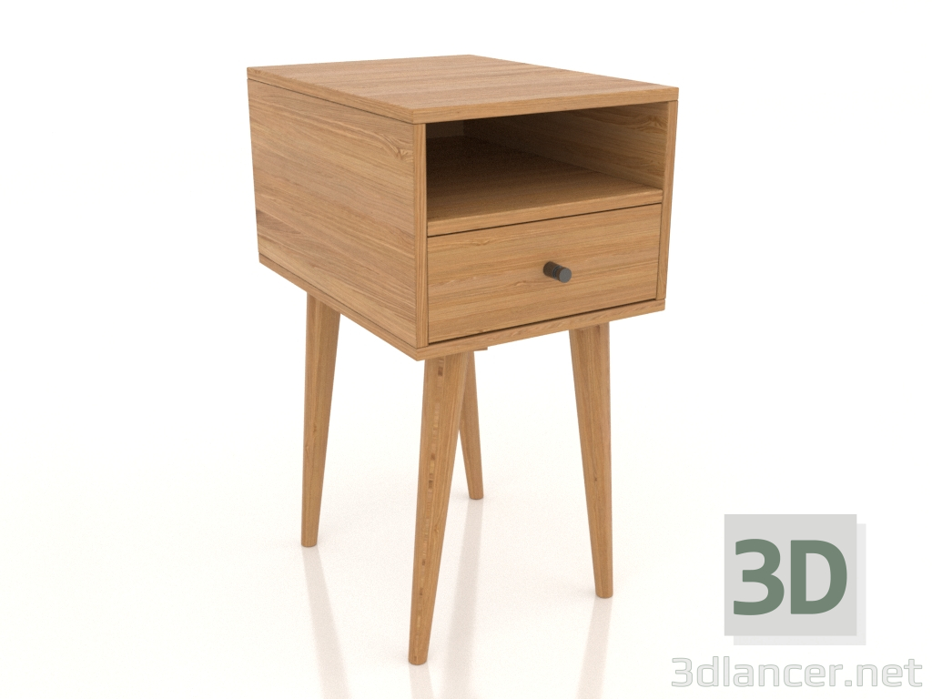 3D modeli MINI komodin 300x400 mm (doğal meşe) - önizleme