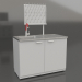 3D Modell Labor-Metallspüle LK-1200 SMS-G - Vorschau 3D Modell Labor-Metallspüle LK-1200 SMS-G - Vorschau