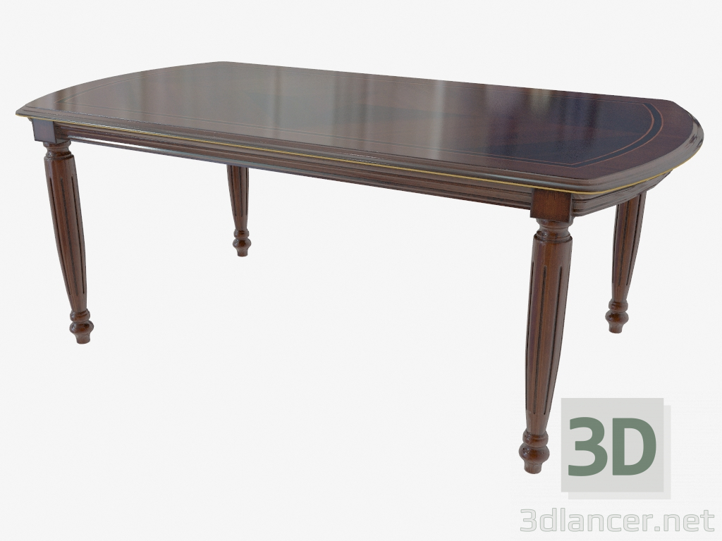 3d model Mesa de comedor corredera (2000-2400х780х1050) - vista previa