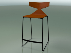 Stackable Bar Stool 3703 (Orange, V39)