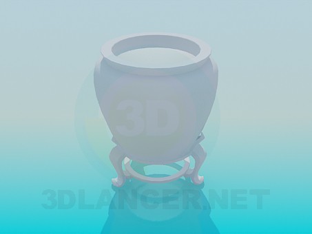 Modelo 3d Potfor a planta - preview