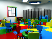 3D Kindergarten Modell