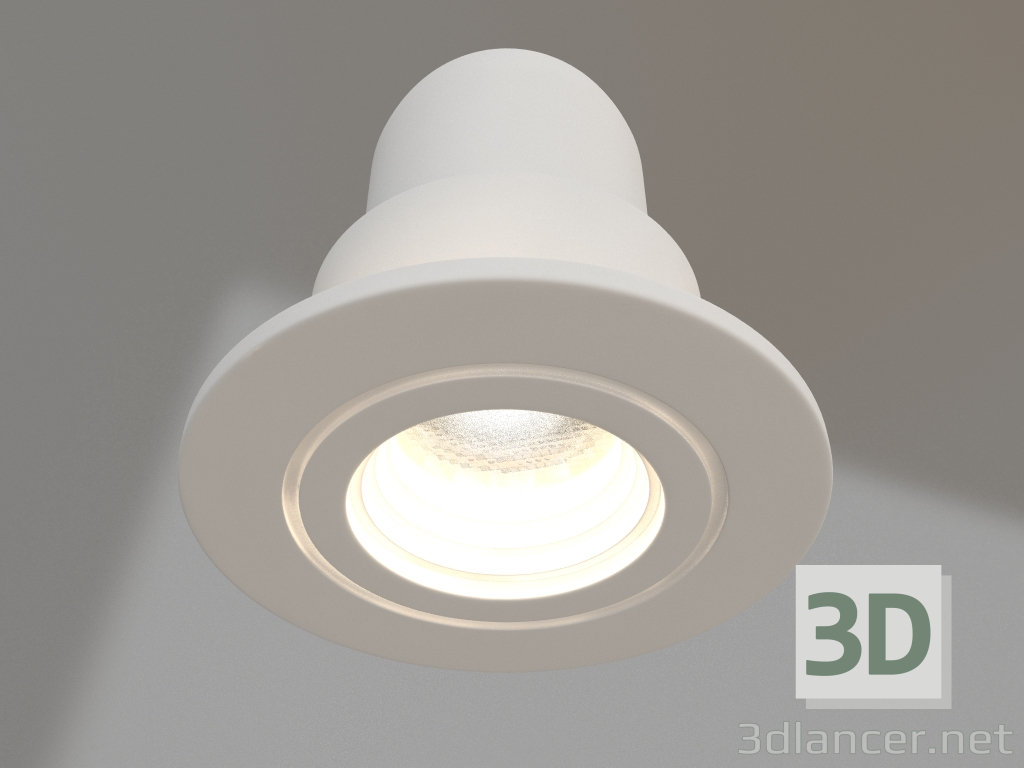 3d model Lámpara LED LTM-R45WH 3W Blanco cálido 30grados - vista previa