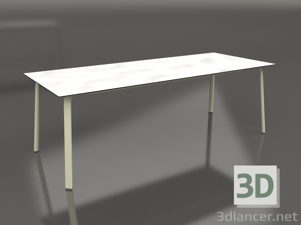 3D Modell Esstisch 220 (Gold) - Vorschau