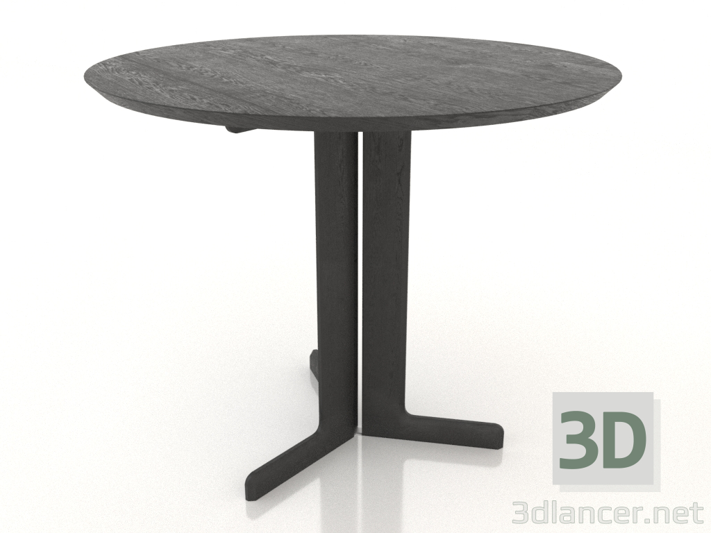 modello 3D Tavolo da pranzo 900 mm (Rovere nero) - anteprima