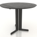 modello 3D Tavolo da pranzo 900 mm (Rovere nero) - anteprima
