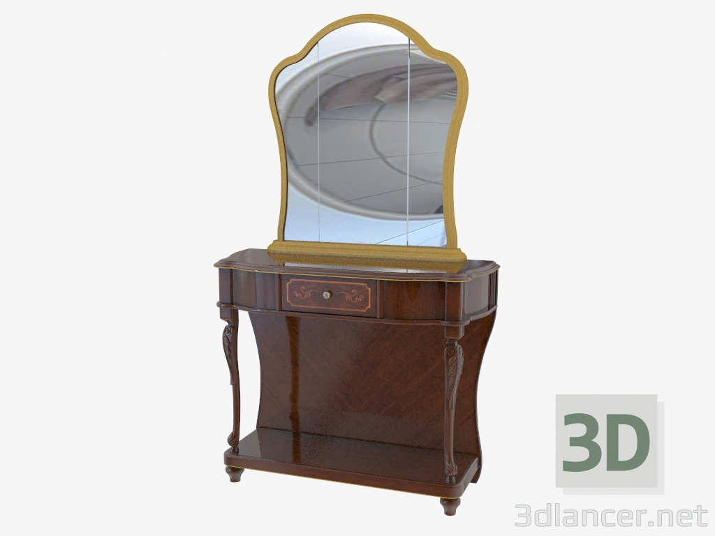 3d model Consola de mesa con espejo (1110х915х413) - vista previa