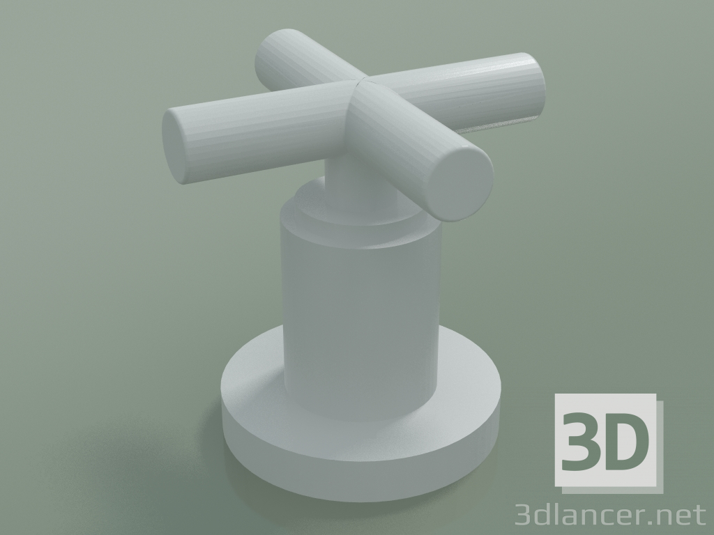 3d model Calcomanía de la válvula, en el sentido de las agujas del reloj para cerrar, caliente o fría (20.000 - vista previa