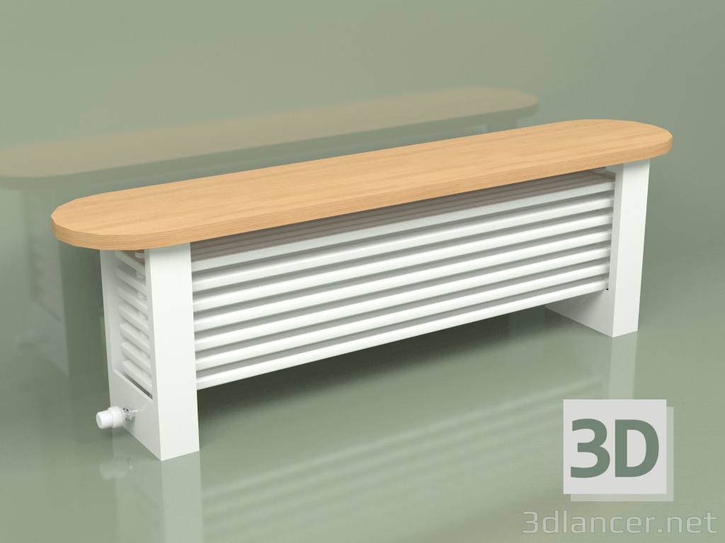 3d model Radiator Delta Column Bench (H350 1500, RAL - 9016) - preview