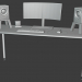 3d Computer desk model buy - render