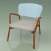 3d model Sillón con asiento blando 027 (Metal Rust, Batyline Sky) - vista previa